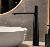 Robinet de Salle de Bain Design Levier Unique — Laiton Massif