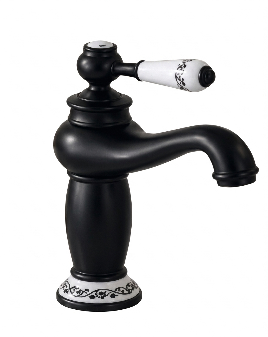 Élégance™ – Mitigeur de Lavabo Vintage en Laiton