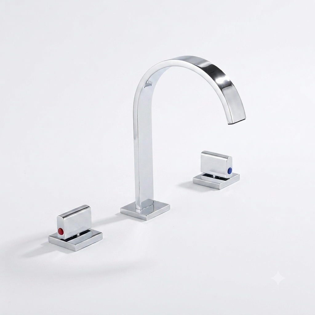 Aureo™ – Robinet de Lavabo Design 3 Trous