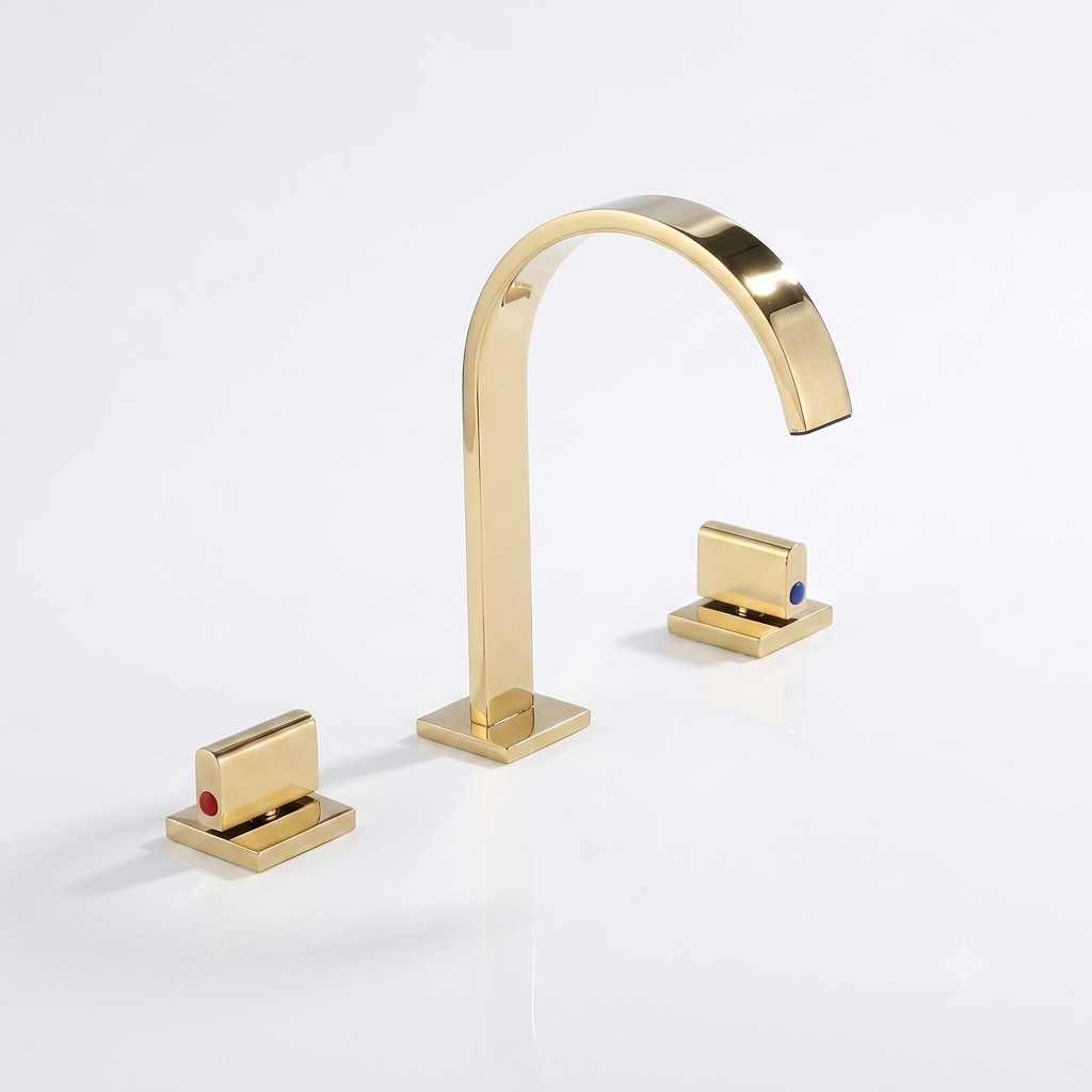 Aureo™ – Robinet de Lavabo Design 3 Trous
